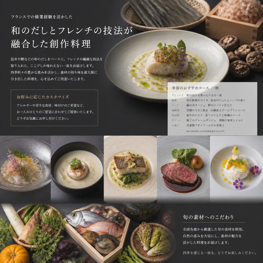 こだわりの創作料理